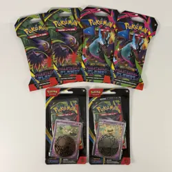 Pokemon TCG Phantasmal Flames – 4 Sleeved Packs & 2 Single Pack Blisters Sealed - Image 1