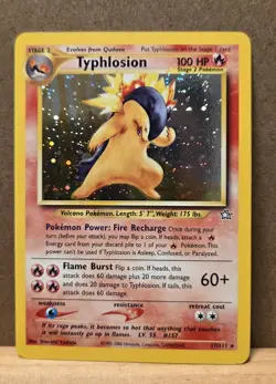 Typhlosion Neo Genesis 17/111 Rare Holo LP - ungraded Pokemon Card - Image 1