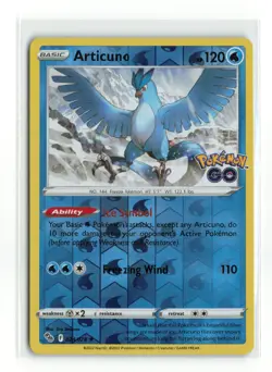 ARTICUNO 024/078 POKEMON GO REVERSE HOLO POKEMON TCG LP - Image 1