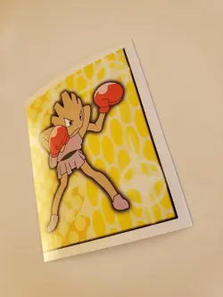 Pokemon Topps Hitmonlee & Hitmonchan Merlin collectable Stickers SET #176 & #177 - Image 4