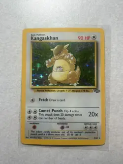 Pokemon TCG Kangaskhan Jungle 5/64 Holo Unlimited Holo Rare MP - Image 1
