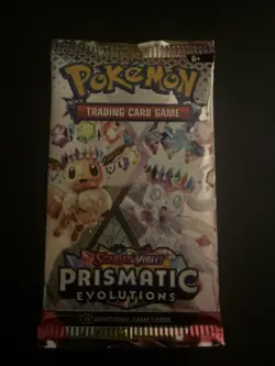 EXTREMELY HEAVY! 22.48g Prismatic Evolutions Pokemon Sealed Booster Pack New - Image 2