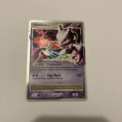 Pokemon TCG Vintage Mewtwo LV.X Black Star Promo DP28 Holo - Image 1