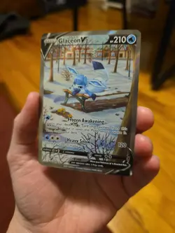 Glaceon V Alternate Full Art Holo Card 175/203 Evolving Skies Pokemon TCG - Image 2