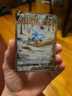 Glaceon V Alternate Full Art Holo Card 175/203 Evolving Skies Pokemon TCG - Image 3
