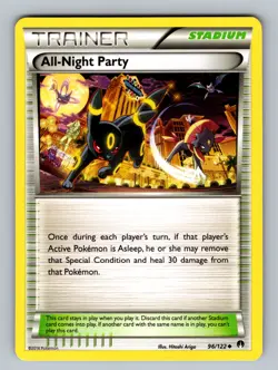All-Night Party 96/122 Uncommon XY - BREAKpoint NM - LP Pokemon TCG - Image 1
