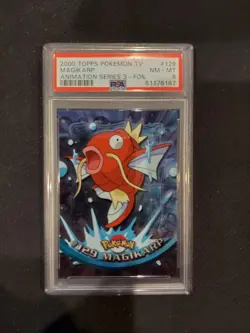 PSA 8 Magikarp Foil Topps Pokemon Animation Series 3 - Image 1