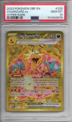 Pokemon TCG - 2023 OBF - Charizard ex Hyper Rare - #228/197 - GEM MINT - PSA 10 - Image 1