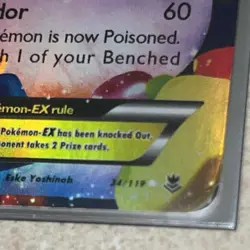 Gengar EX 34/119 Pokemon TCG XY Phantom Forces Ultra Rare Holo NM - Image 4