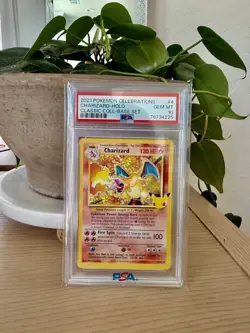 Pokemon Charizard 4/102 Celebrations Classic Collection Holo 2021 PSA 10 - Image 1