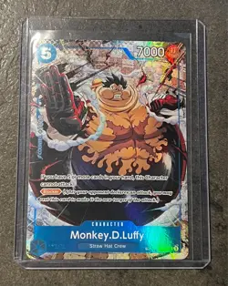One Piece TCG Monkey.D.Luffy OP11-058 Carrying On His Will OP13 Treasure Rare TR - Image 1