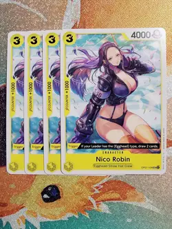 Nico Robin Playset - OP07-104 x4 - 500 Years in the Future - One Piece TCG NM - Image 1