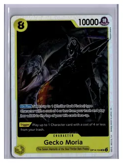 One Piece TCG Gecko Moria English OP14-104 SR Azure Sea's Seven OP14 - Image 1