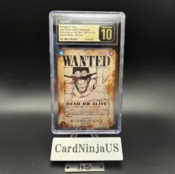CGC PRISTINE 10 Portgas D. Ace OP13-119 SEC SP Wanted Japanese ONE PIECE 85 - Image 1