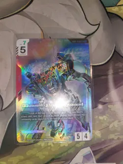 Gundam TCG Card Game Dual Impact GD02-038 LR++ GQuuuuuuX (Omega Psycommu) - Image 1
