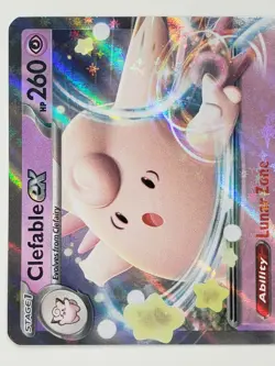 EX HOLO Clefable EX 082/197 NM - Obsidian Flames Scarlet Violet Pokemon Card - Image 2