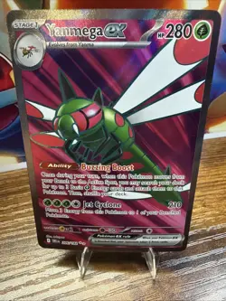 Pokemon TCG Yanmega EX Dbl Rare Holo Card #206/182 Destined Rivals Pack To Sleev - Image 1