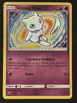 Pokemon TCG Shining Mew Holo Rare Card 40/73 Shining Legends - Image 1