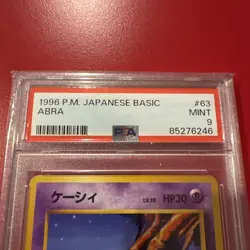 PSA 9 Abra #063 1996 Base Set Japanese Pokemon Card - Image 3