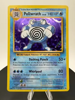 Poliwrath HOLO RARE card 25/108 XY Evolutions Pokemon TCG 2016 - Image 3