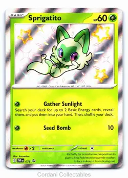 Sprigatito SVP076 - SV Black Star Promo - Pokemon Card - Near Mint - Image 1