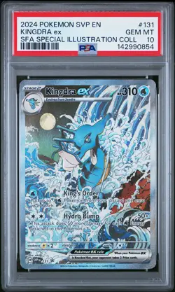 2024 POKEMON SVP EN-SV BLACK STAR PROMO #131 KINGDRA EX PSA 10 - Image 1