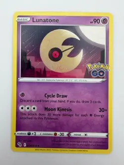 #034/078 Lunatone Normal Uncommon - Pokemon Go English NM - Image 1