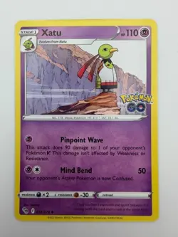 #033/078 Xatu Normal Uncommon - Pokemon Go English NM - Image 1
