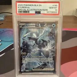 2025 Pokemon BLK Black Bolt Kyurem EX Holo Special Illustration Rare PSA 10 #165 - Image 1