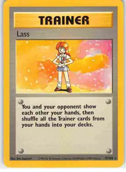Lass 75/102 Rare Base Set Pokemon NM - Image 1