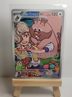 Arven's Greedent 205/182 Illustration Rare (IR) - Pokemon Destined Rivals NM - Image 1