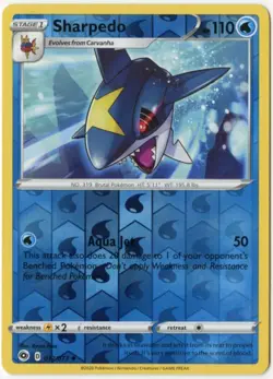 Sharpedo - Pokemon Champion's Path Reverse Holo #012/073 - NRMT - Image 2