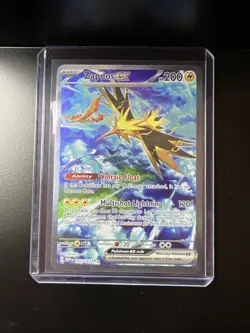 2023 Pokemon Zapdos Ex SIR 202/165 Scarlet & Violet 151 English LP - Image 1
