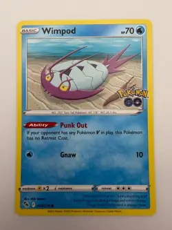 #025/078 Wimpod Normal Common - Pokemon Go English NM - Image 1