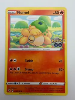 #013/078 Numel Normal Common - Pokemon Go English NM - Image 1