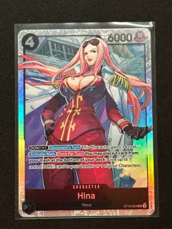 Hina ST19-004 Super Rare Foil Starter Deck 19 One Piece Mint NM - Image 3
