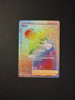 Iscan Full Art Rainbow Holo Secret Rare Pokemon Card Lost Origins 207/196 - Image 1