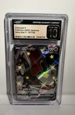Pokemon Charizard v SSR Shiny Star v Japanese PSA CGC 10 Pristine Card 307/190 - Image 1