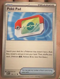 Pokemon Poke Pad Trainer-Item Card ASC 198/217 Regular English TCG - Image 1