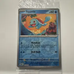 1x Squirtle - 007/165 - Pokemon Center Exclusive Sealed NM-Mint Pokemon Sealed P - Image 1