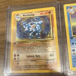 Pokemon Machamp 008/102 Deck Exclusives Holo 1st Edition 100 HP Seismic Toss - Image 1