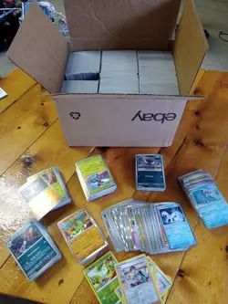 Pokemon TCG Holo Reverse Uncommon Common Rare Bulk 4500+/- cards 20lbs of card - Image 1