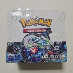 Pokemon Stellar Crown Booster Box - Scarlet & Violet TCG New Sealed Tight Wrap - Image 1