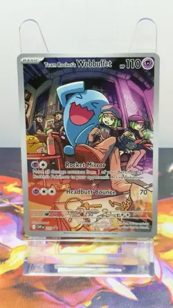 Pokemon Team Rocket's Wobbuffet Full Art Holo Promo 203 Scarlet & Violet - Image 1