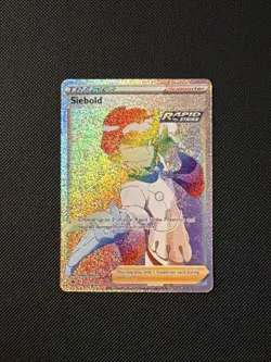 Siebold 221/198 Rainbow Secret Rare Pokemon 2021 Chilling Reign NM - Image 1