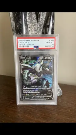 PSA 10 GEM MINT Pokemon Lugia V Silver Tempest Full Art 186/195 - Image 1