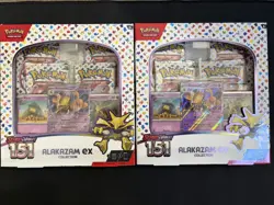 Pokemon 151 Scarlet & Violet Alakazam ex Collection Box TCG Sealed-Lot of 2 - Image 1