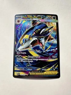 Mega Sharpedo ex 127/094 Special Illustration SIR Pokemon Phantasmal Flames NM - Image 1