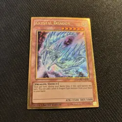 Yugioh Krystal Dragon MVP1-ENGV2 Gold Rare Limited Edition NM - Image 1