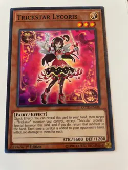 Trickstar Lycoris - COTD-EN007 - Super Rare - 1st Edition - Damaged - YuGiOh! - Image 1